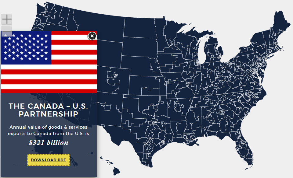 Check Out This Interactive Map On U S And Canada Trade